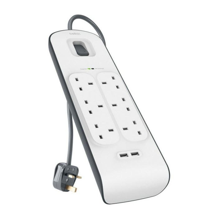 Buy the Belkin BSV604 Power Surge Protector - 6 Outlet - 2m Cord w